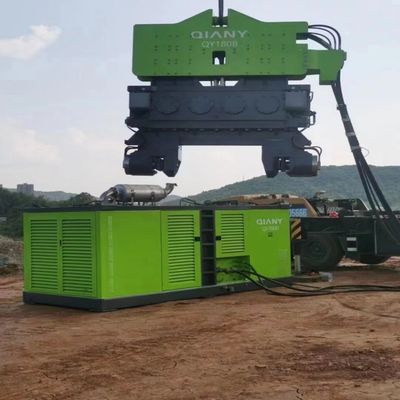 QIANY Excavator Mounted Vibratory Hammer อัตราการไหลขั้นต่ำ 300Ipm