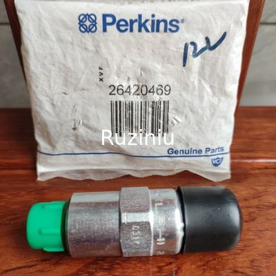 C4.4 ชิ้นส่วนเครื่องยนต์ Perkins 26420469 28363769 Flameout Solenoid Valve Delphi 12V