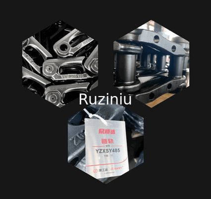 13914437 ชิ้นส่วนช่วงล่างของรถขุด 49 Chain Excavator Track Link สำหรับ SY305